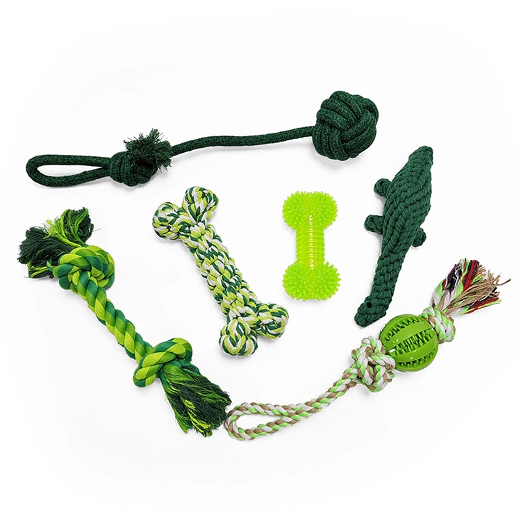 6 pacchi Dental Cleaning Dog Stick Toys