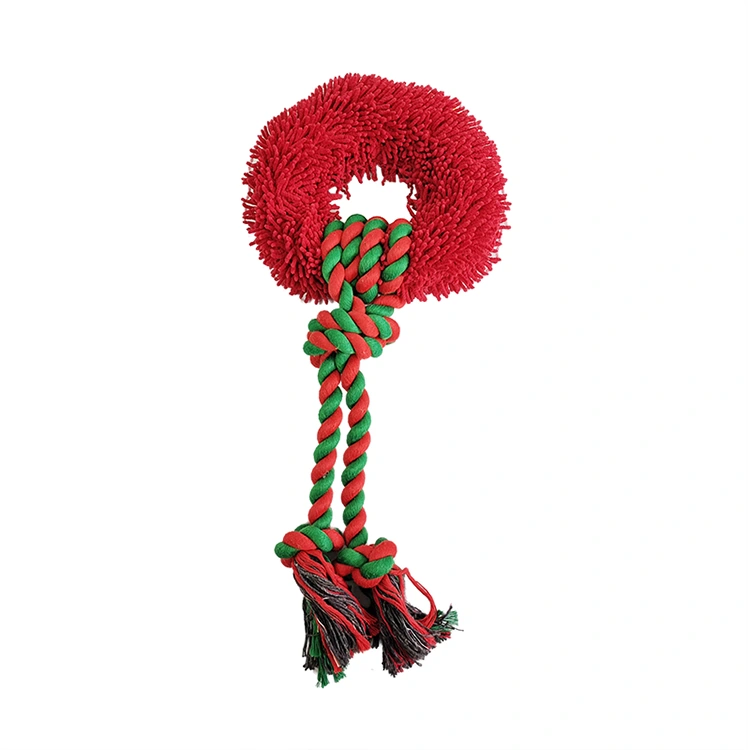 Giocattolo di corda verde rosso interattivo