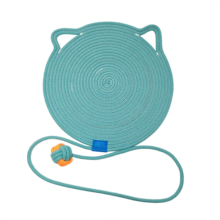 Pad scratch pad gatto con corda di cotone naturale con giocattolo a sfera